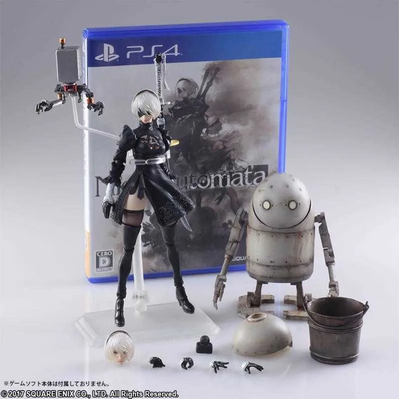 Nier Automata Yorha No. 2 Type B Figma 2B Machine Liforme Kaine Nier Action Figure Doll Model Statue Figura D30 Figura