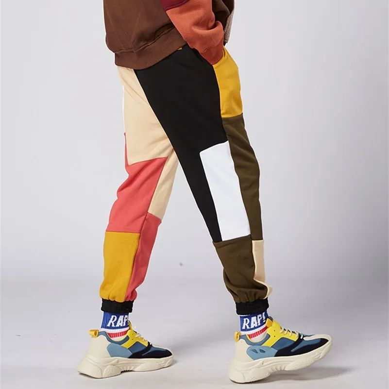 ExtFination | Man Patchwork Hip Hop Casual Harem Pants Men Spring Street-style Clearance Sale Toursers Male Fashion Bottoms 210709