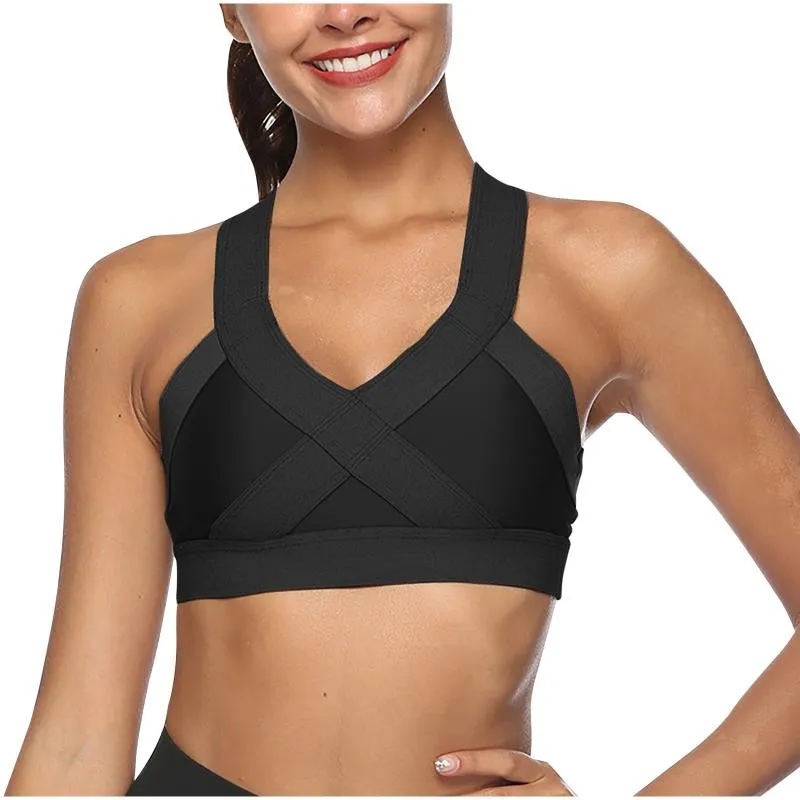 Seamless Sports Bra Top Fitness Kvinnor Hollow Back Tank Tops Workout Gym Vest Yoga Underkläder ActiveWear @ 40 Kläder