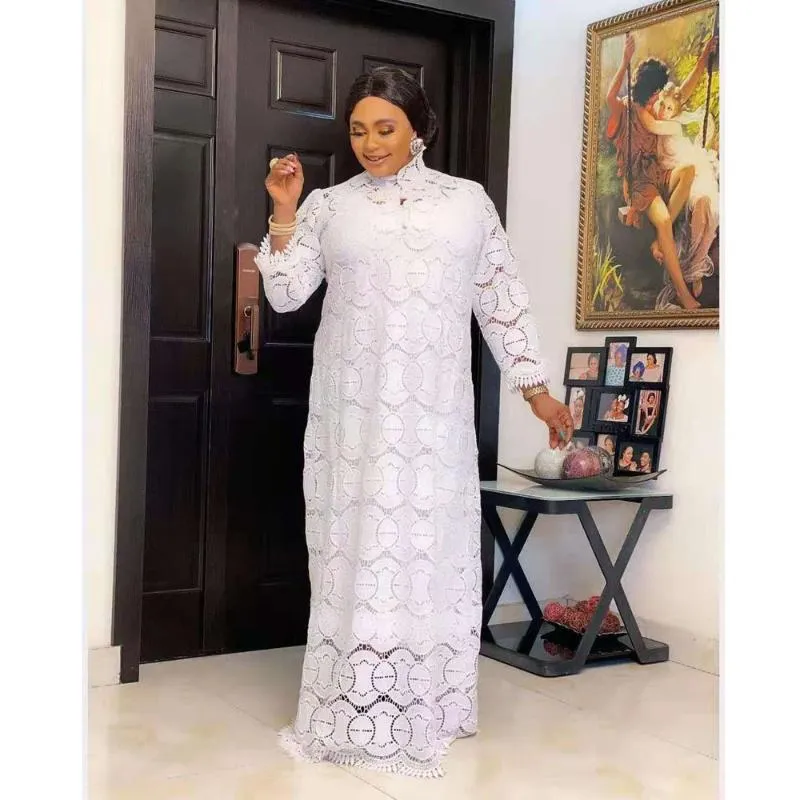 Elegant White African Lace Dress - Plus Size Available! Shop Now for  Dashiki & Kanga Styles from Dhgate Ethnic Clothing - price 75.54