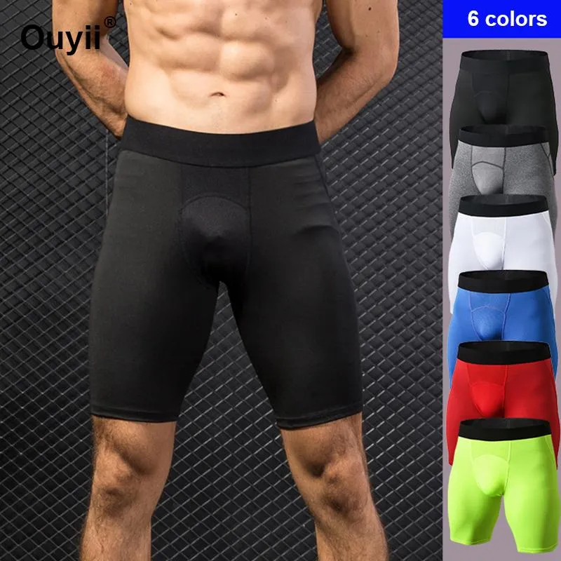 Pantaloncini da corsa Uomo Traspirante Asciugatura rapida Allenamento corto Abbigliamento sportivo Compressione Palestra Fitness Leggings Tuta Push Size