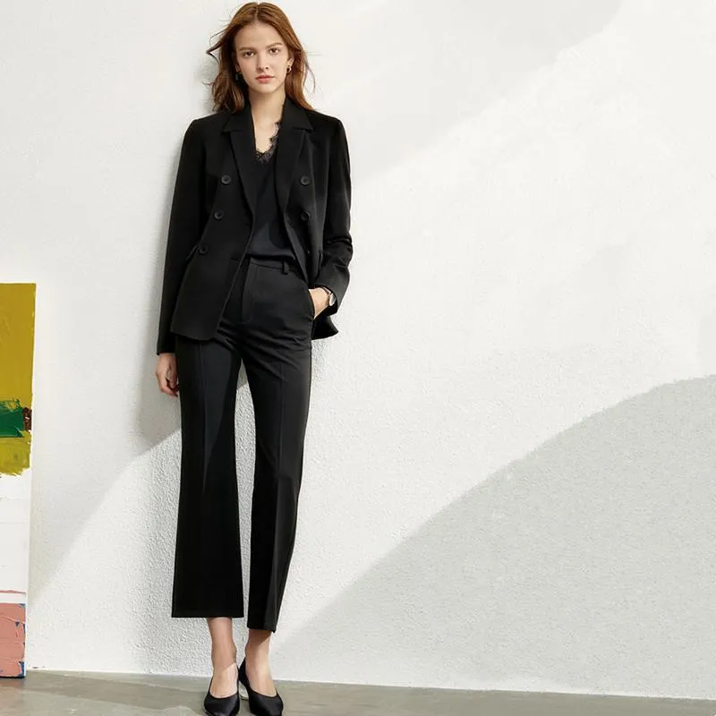 Women's Suits & Blazers Business Suit Work Professional 2 Piece Blazer Pants Pantsuits Trouser Female1