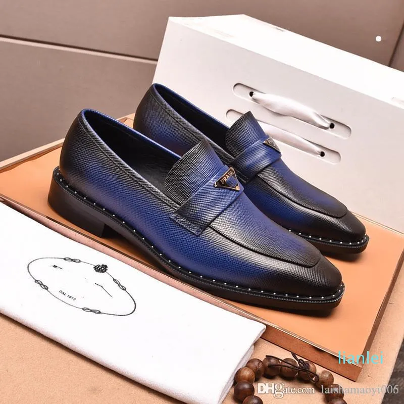 5 Style PD Top Quality Mocassini Lussuosi Scarpe in pelle Monte Carlo Mocassino Slip-on Viet Designer Designer Uomo Sneaker Suola in gomma Stampato Casual