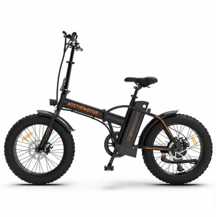 Ferramentas elétricas dobrável bicicleta elétrica 500W motor 20" pneu gordo com bicicleta de bateria de lítio 36V/13Ah