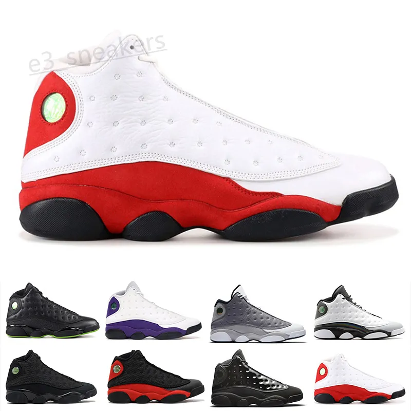 13 13s Island Green Lakers Rivals White Purple Basketbal Shoes Men Love Respect History of Flight Ivory Sneakers wd01