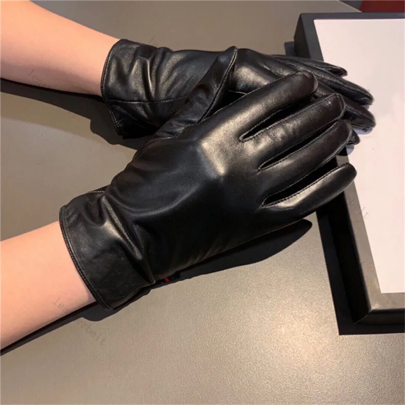 Düz renk eldiven hakiki deri mitten basitlik moda sıcak eldivenler kadınlar rahat siyah kaşmir eldiven kış