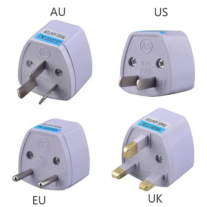 Universal Power Adapter Travel Adaptor AU US EU UK Plug Charger Converter 3 Pin AC For Australia New Zealand