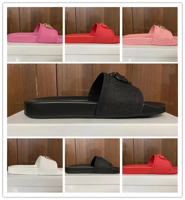 Slide Sandal Designer Sapatos deslizam verão moda largo chinelo flat homens e mulheres sandálias chinelos flip flops com