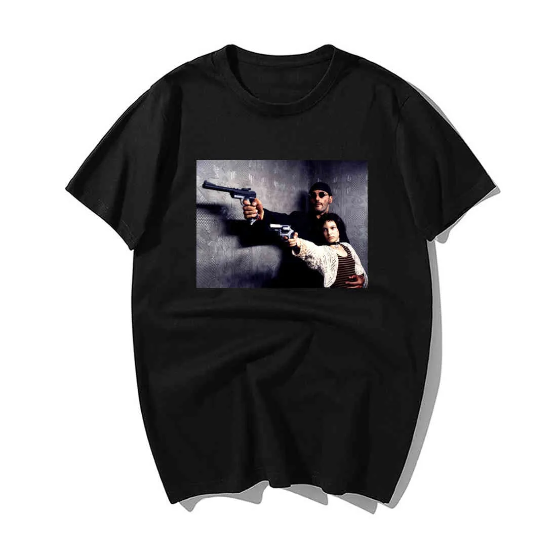 Classic Movie Leon The Professional Print T Shirt Fashion Men Summer 100% Cotton Short Sleeve Tshirt Funny Men