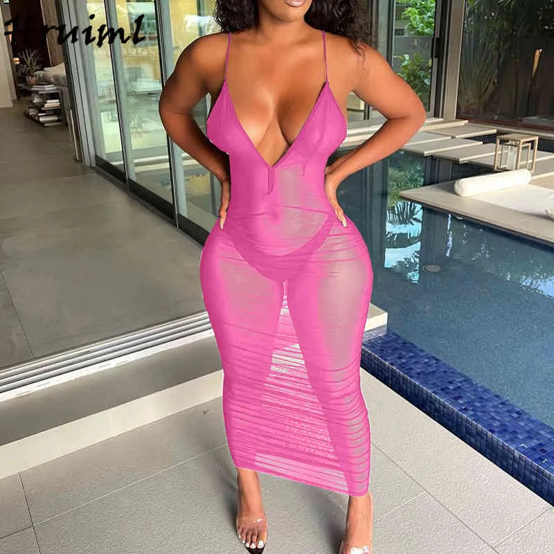 Plus Size Sexy Dress: Womens Solid Color Mesh... From Jiao02, $13.12 In  Bulk