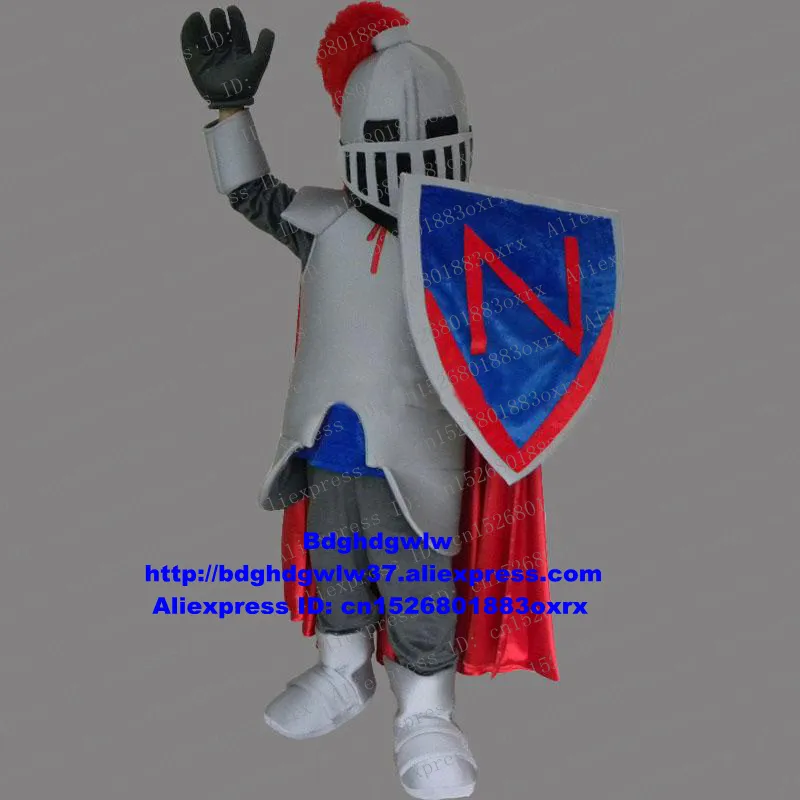 Costumi mascotte Soldato Guerriero Combattente Cavaliere Guardia Guardia del corpo Costume mascotte Cavaliere Personaggio adulto Parco giochi per bambini Ambasciatore zx12