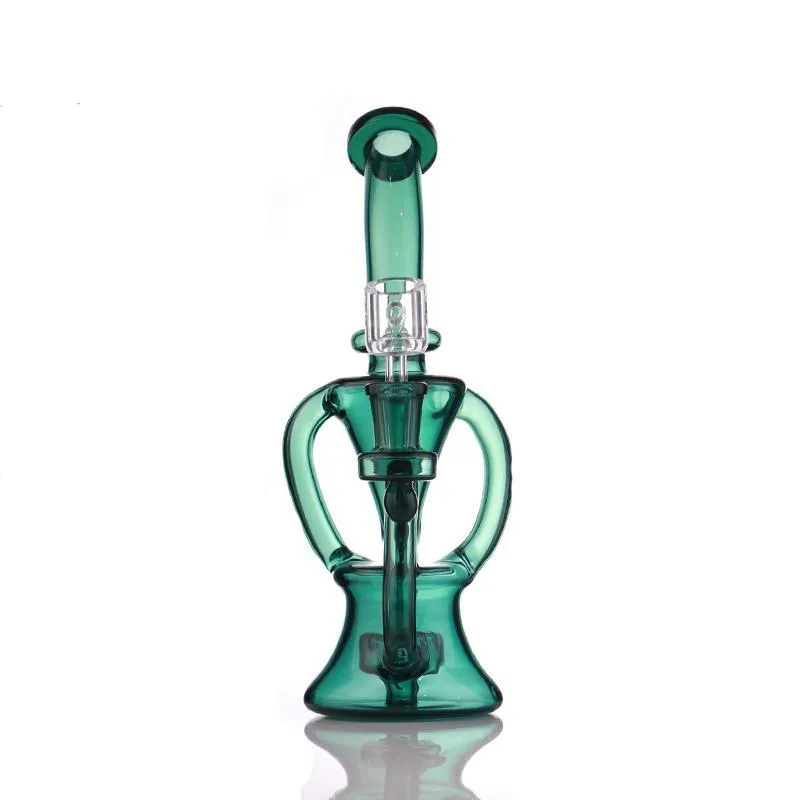 Wholesale Recycled 9 Inch Tornado Hookah With Glass Water Bong And 14mm Size From Rtglassfactory