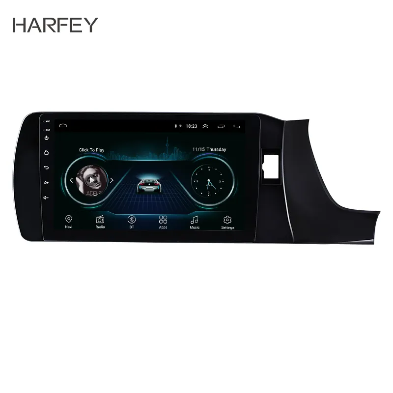 Auto DVD Android Touchscreen Player voor Honda Amaze RHD 2018-2019 9 "Bluetooth GPS Stereo AUX WIFI-ondersteuning DAB + OBD2 SWC TPMS CarPlay