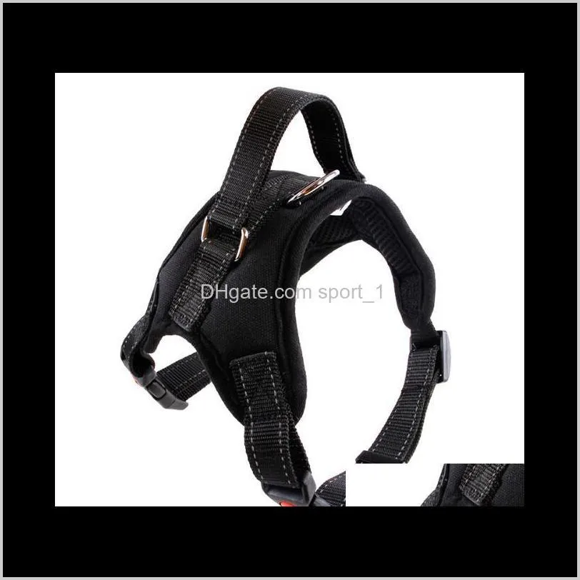 4 styles pet collar large dog soft saddle adjustable harness belt walk vest out outdoor hand strap eea382 20pcs