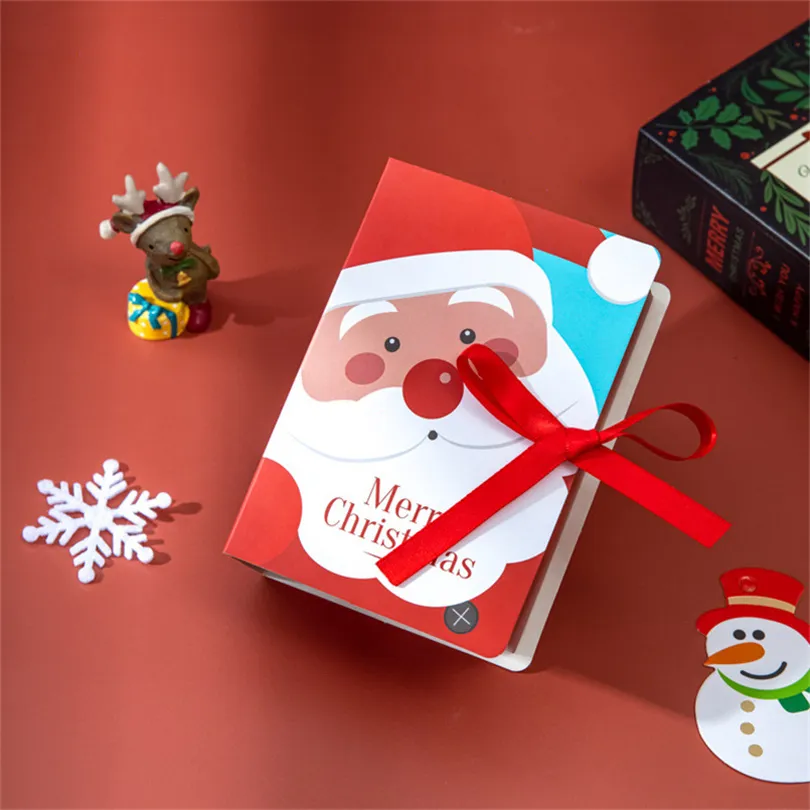 50% de réduction sur les boîtes de Noël livre magique sac cadeau bonbons boîte vide joyeux noël décor pour la maison nouvel an fournitures Natal présente la fête S912 spinn