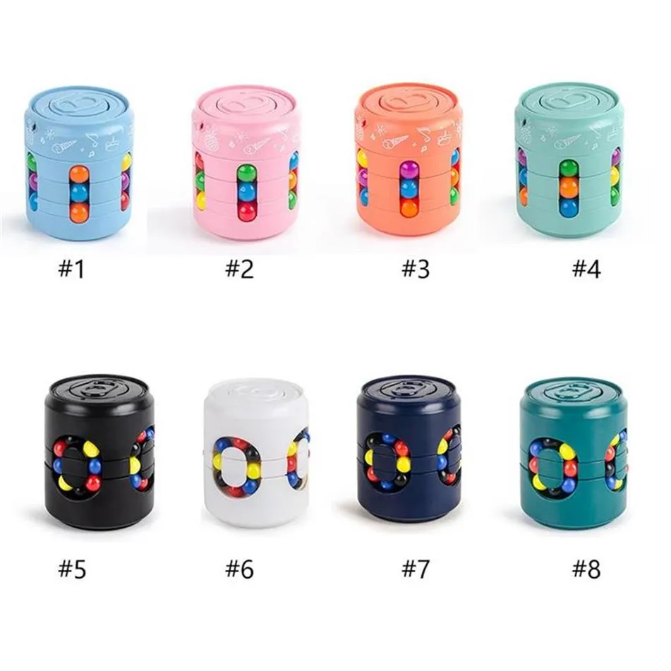 Finger-Spielzeug Dekompression Cola Can Cube mit Kastenzücken Spielzeug Kinder kreativen Spaß Magic Perlen intellektuelle rotierende Spiel A04 A39 A38