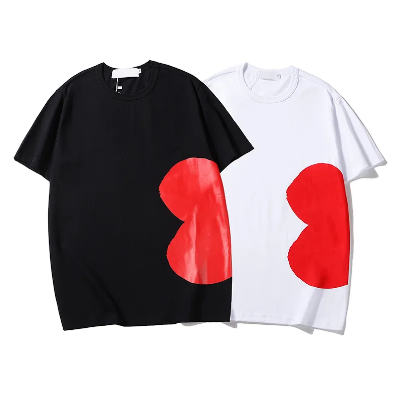 Women Fashion Tees Summer T-shirts Womens Tops with Heart & Eyes Printing Men T Shirts Female Boys Girls Pullover Short Sleeve