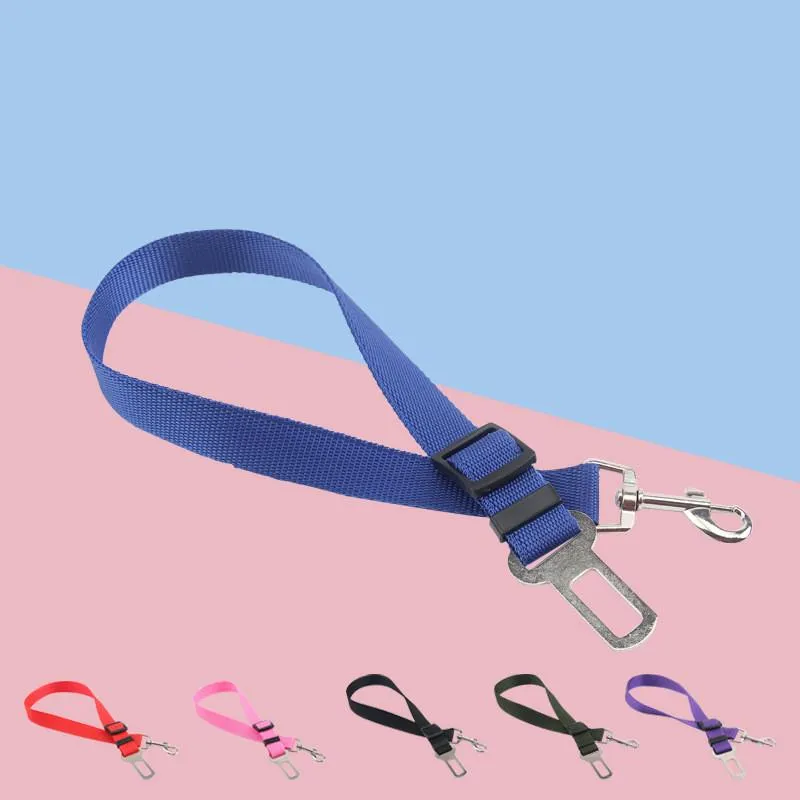 Colares Colares Leashes Dounione Assento Cinto de Pet Cat Cat Ajustável Harness Segurar Traash para Pequenos Cães Médios