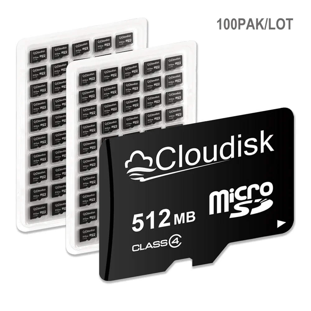100% capacidad real 100 unids/lote 512 MB tarjetas de memoria 512 MB tarjeta MicroSD Clase 4 precio al por mayor y certificado CE FCC