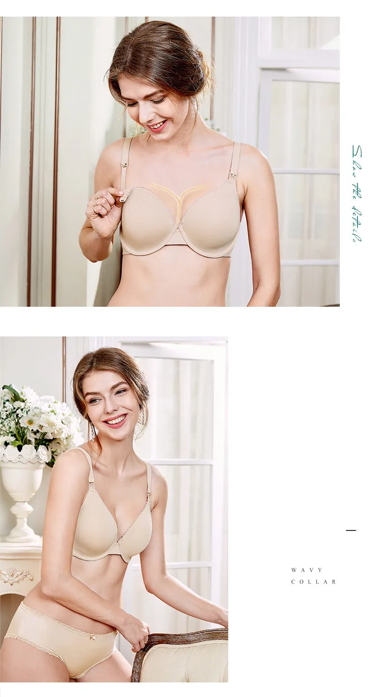 Womens Lightly Lined Maternity Nursing Bra Underwire For Breastfeeding From  Cong05, $16.14