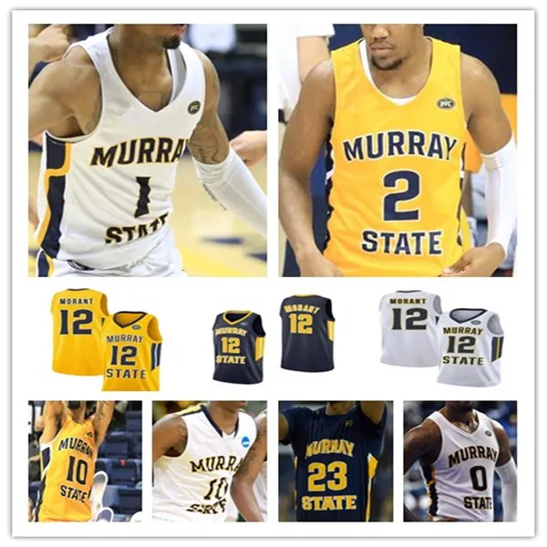 Murray State Racers Ja Morant Джерси Баскетбол KJ Williams Tevin Brown Jegies Hill Trae Hannibal DJ Burns Carter Collins Skipper-Brown Nicholas Mcmullen 4XL