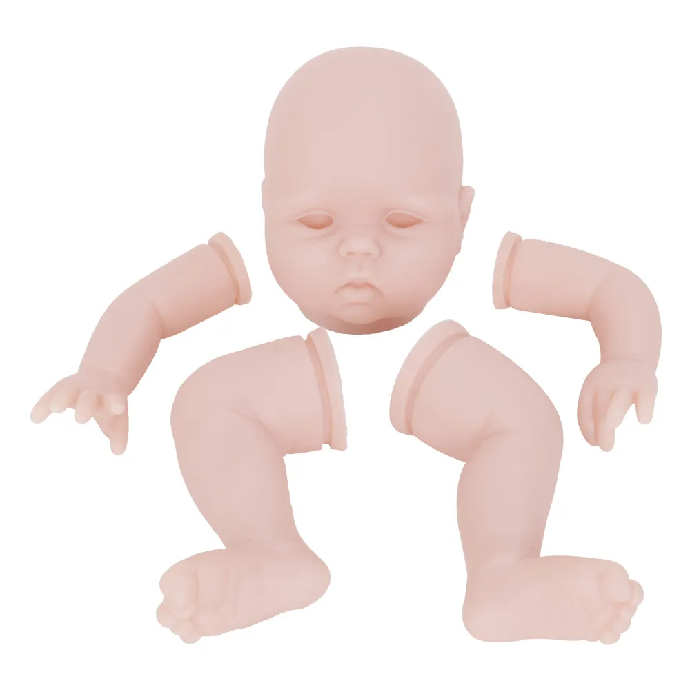 22inches Reborn Baby Soft Silicone 비닐 생생한 인형 키트 미완성 부분 DIY 소녀 어린이를위한 빈 선물 장난감