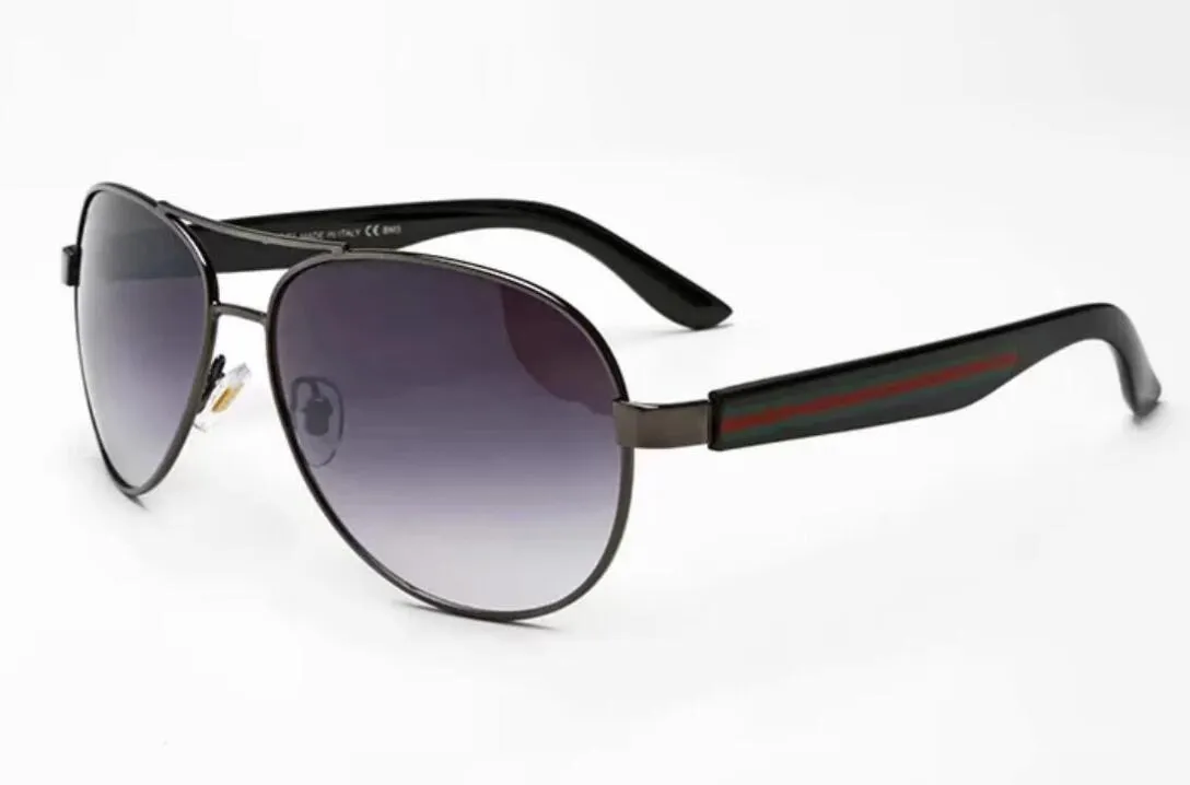 Brand Design Sunglass Luxury Fashion Glasses Men Women Pilot UV400 Eyewear classic Driver Sunglasses Metal Frame Glass Lens with 03156