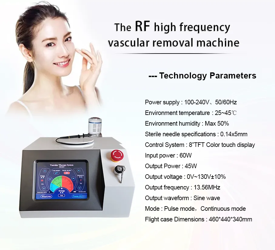 Facial Date Haute Qualité 980nm Diode Laser Spider Vein Removal Machine 980nm Diode Vascular Laser Removal Machine 30W puissance pour Salon