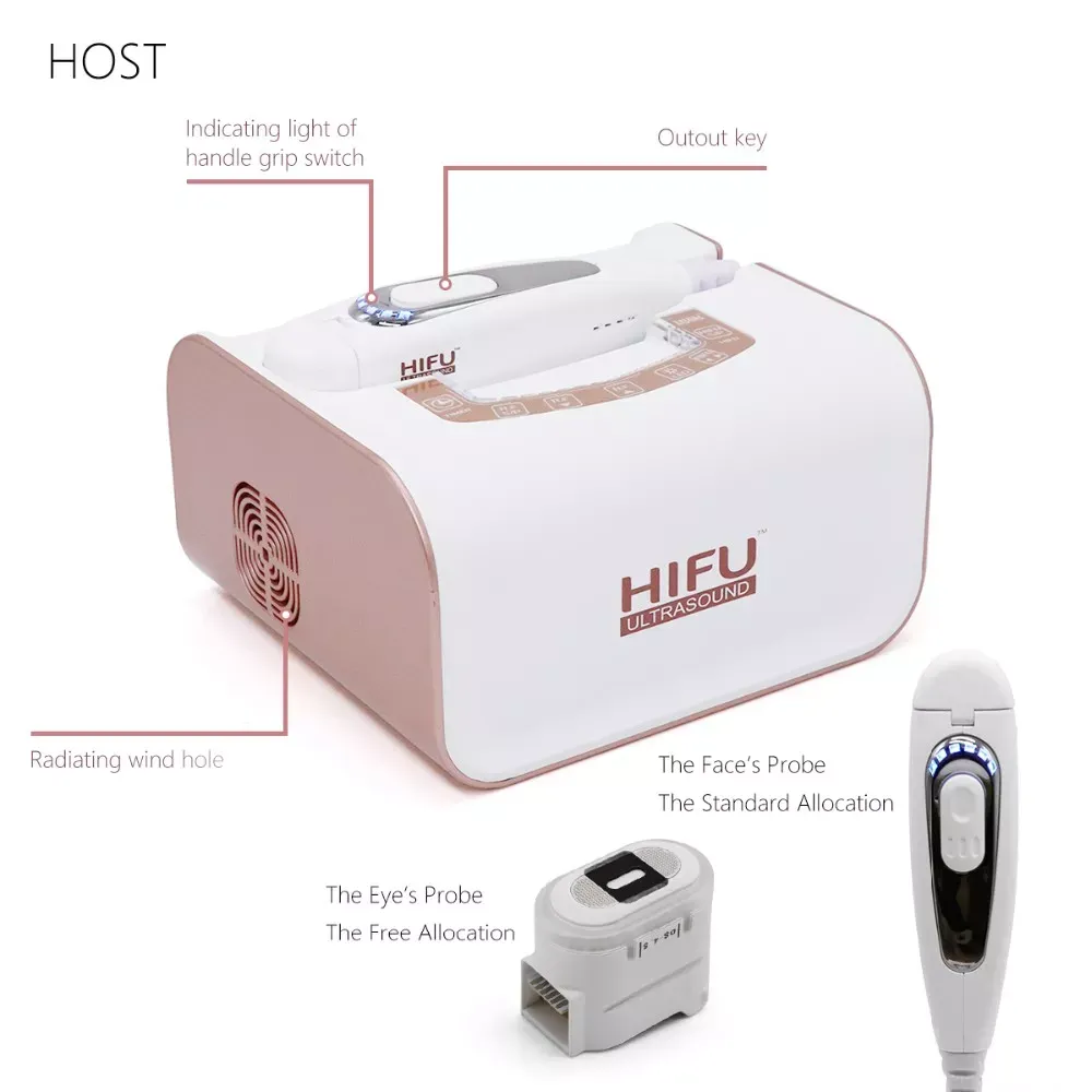 2019 Portable hifu face lift machine high intensity focused ultrasound hifu