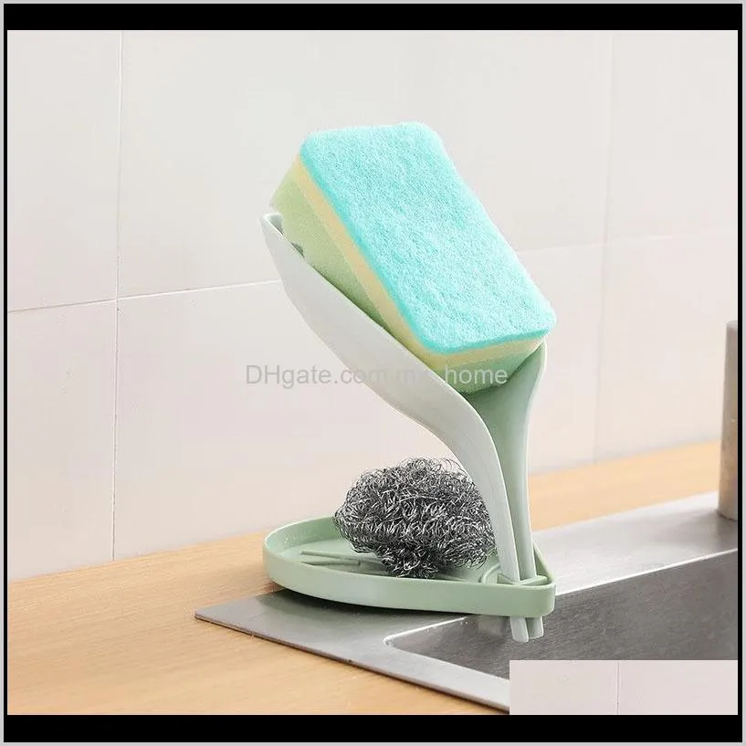 soap holder sink sponge drain box creative suction cup storage rack cleaning brush case bathroom supplies dishes