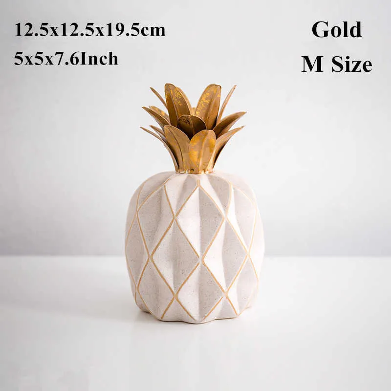 pineapple Figurines -Gold M Size