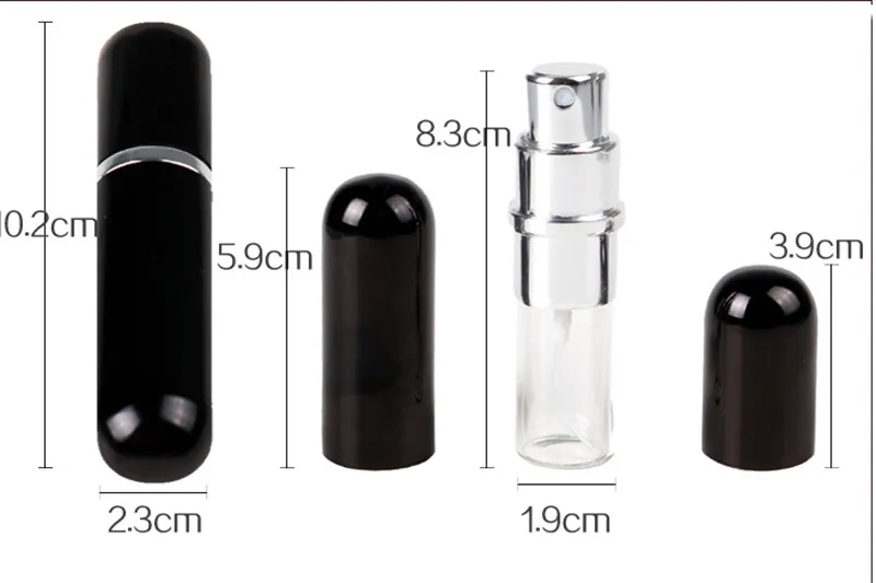 10 ml Portable Mini Atomizer Perfume Bottle Aftershave Makeup Spray Atomiser Travel 10ml Refillable Pump Perfume Bottles Fashion