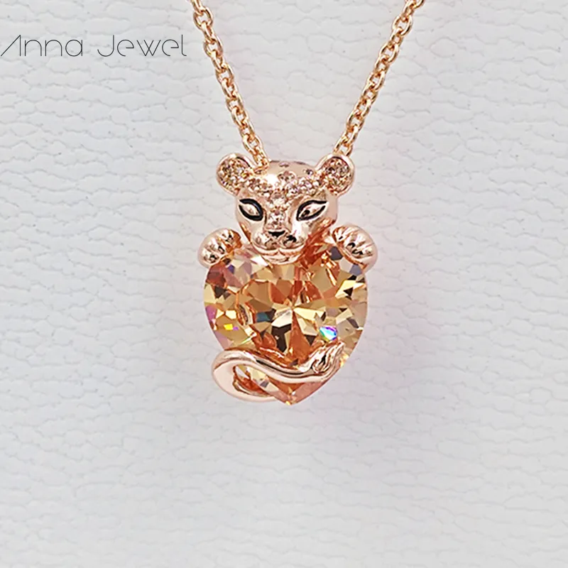 Bijoux chauds Collier Designer Style Pandora Saint Valentin Or Roi Lion Diamant 925 Collier de créateur en argent sterling pour femmes chaîne pendentif ensemble cadeaux d'anniversaire