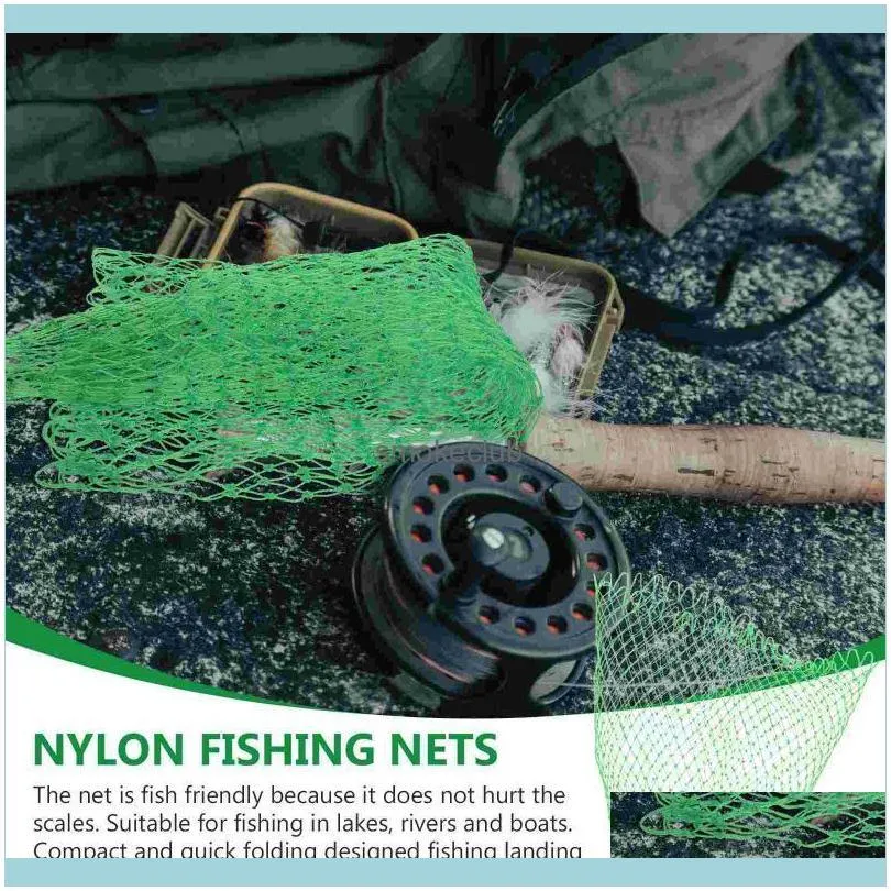 Fishing Accessories 1pc Retractable Fish Landing Net Sturgeon Outdoor Tool