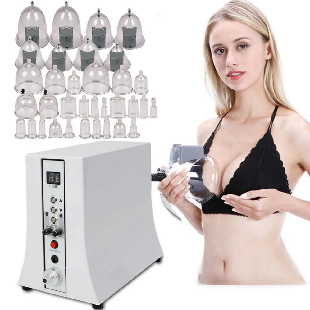 Piersi Powiększ Portable Slim Sprzęt Maszyna do podnoszenia Plotka Therapy Cellulit Cupping Machine dla Guasha Skóra Dokręcanie do podnoszenia tyłek