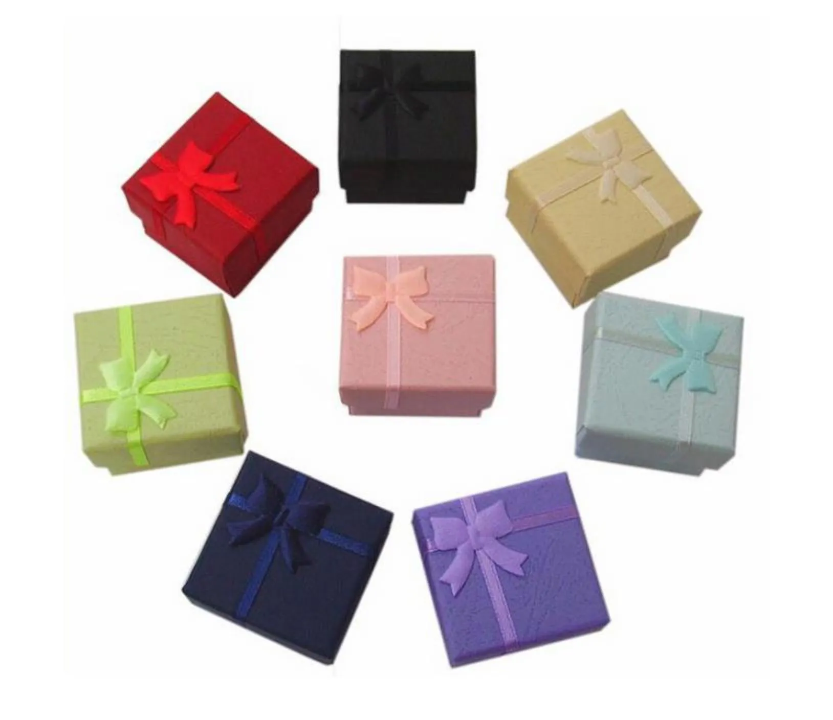 Wholesale 50 Pcs /Lot Square Ring Earring Necklace Jewelry Box Gift Present Case Holder Set W334 Ayepd Pvvxd