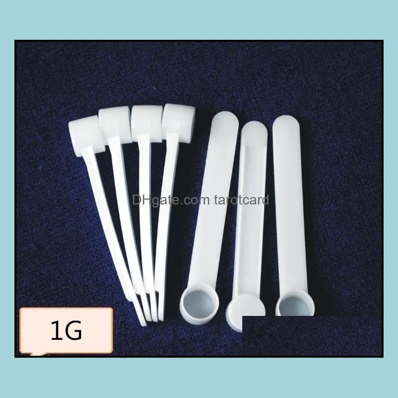 Plain 1g/2ml Plastic Measuring Spoon Without Individual Packing For Coffee Milk Protein Powder Nutrition Powder Wholesale