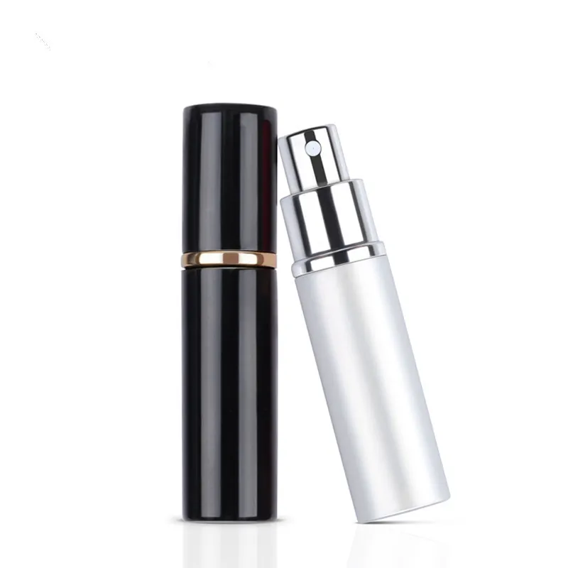 Hot 10ml Mini Empty Perfume Bottle Refillable Aluminum Atomizer Travel Parfum Containers With Atomizer Airless Pump 