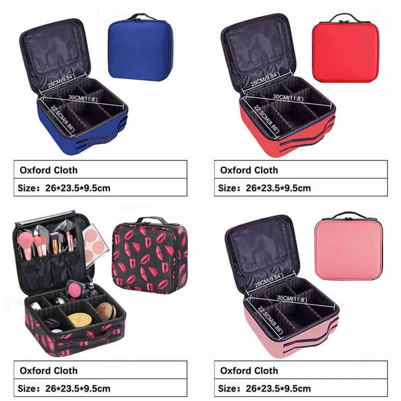 Nxy Cosmetic Bag Female Brand Profession Makeup Case Fashion Beautician Organizer Storage Box Nail Tool Suitcase for Women Make Up 0119