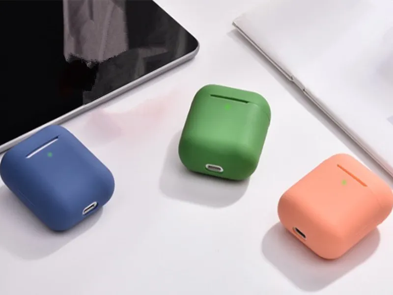 DHL gratuito per Apple Airpods 1/2 Generation Protector Spessore = 1,5 mm Custodia per auricolari con copertura completa anti-caduta con multi colori