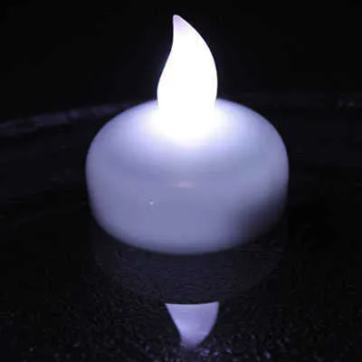 Bougies Flottantes LED étanches 12 Pièces - Sans Flamme, Activées Par L'eau Pour Centre De Table, Piscine Ou Décoration