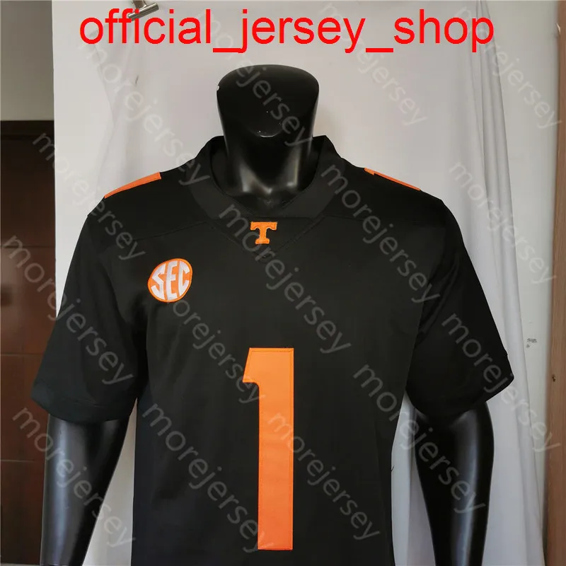 College Tennessee Volunteers Football Jersey Jason Witten Black Size S 3XL All Stitched Embroidery