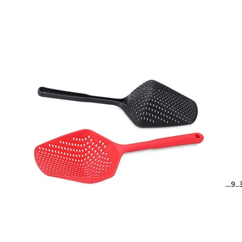 NewCooking-gebruiksvoorwerpen Plastic schoppen Groentezeiler Scoop Nylon Lepel Grote Colander Soep Filter Pasta Hittebestendige EWD5625