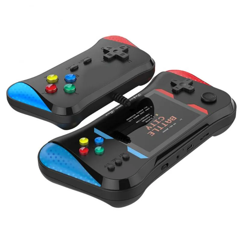 Console di gioco portatile retrò in grado di memorizzare 500 giochi Schermo LCD da 3,5 pollici Supporto portatile 2 giocatori Connessione TV Regali per bambini