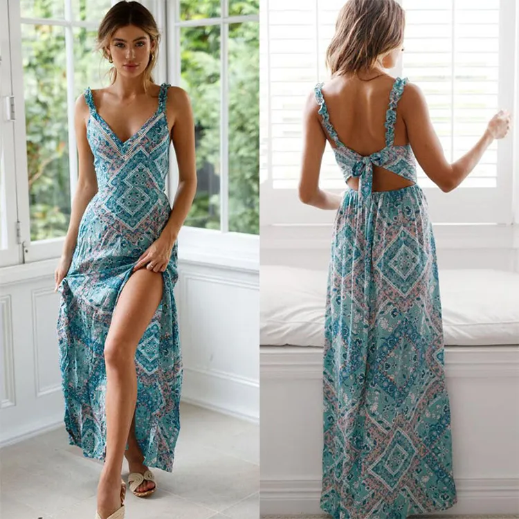 Summer Dress Women Sexy Dresses Plus Size Sundresses Elegant Casual Halter Streetwear 640020746472