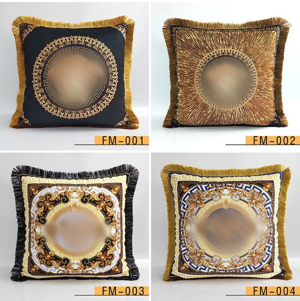 Luxury pillow case designer Signage tassel 20 Avatar patterns printting pillowcase cushion cover 45*45cm for 4 seasons home decorative and festival gift