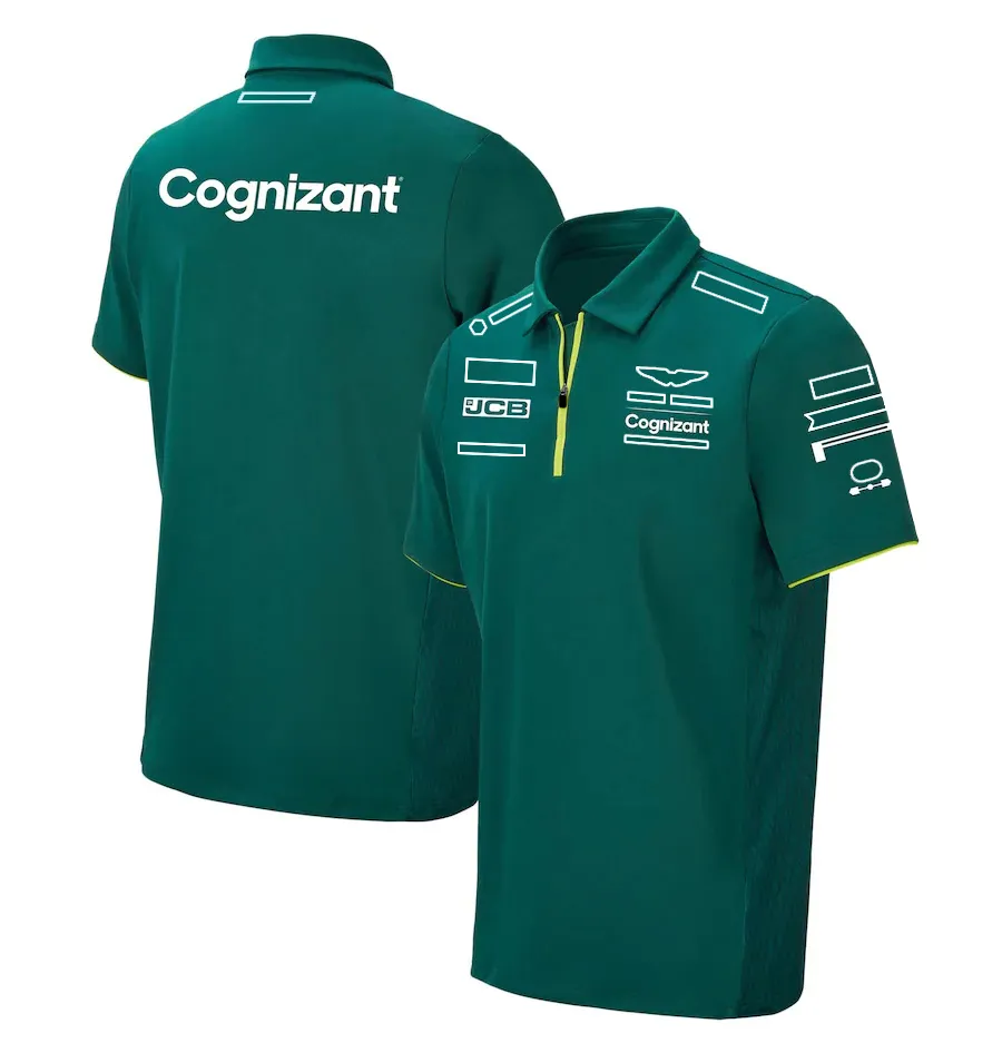 F1 T-shirt 2022 Ny racingdräkt Grön kortärmad poloshirt Anpassad Team Suit233Z