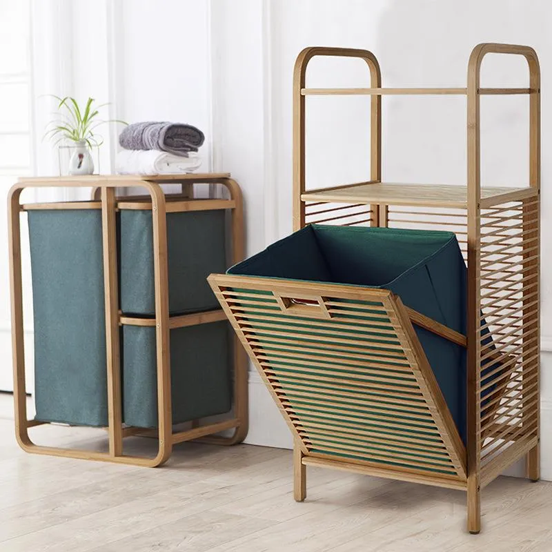 Support de salle de bain multifonctionnel du sol au plafond, panier à linge sale pour la maison, côté japonais pour collecter les paniers, organisateur de rangement