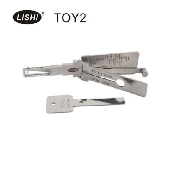 Lishi 2 In 1 Car Door Lock Pick & Decoder Tool TOY 2 Track Compatible