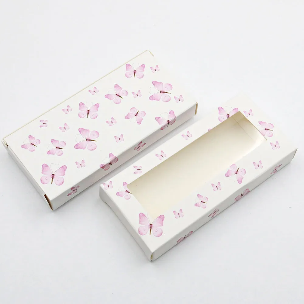 16 styles 3D mink lash paper eyelash packaging box lashes boxes Marble Design for 10mm- 25mm mink eyelashes case 50 pcs